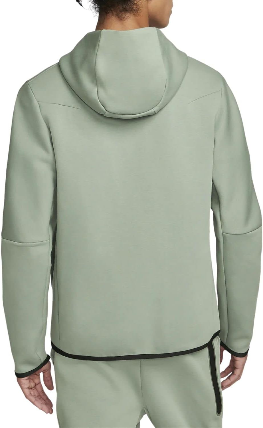 Men'S Sportswear Mica Green/Black Tech Fleece Full-Zip Hoodie (CU4489 330) - L