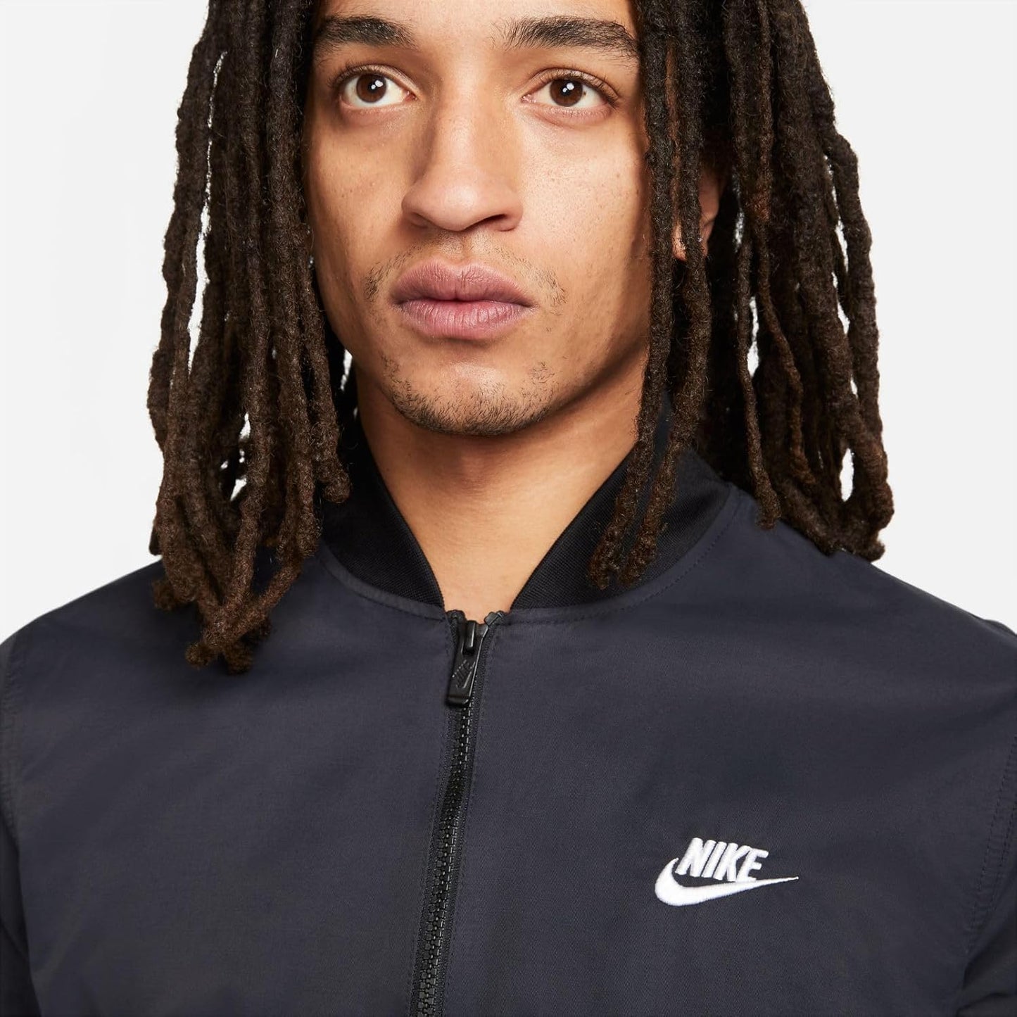 Sportswear Sport Essentials Men'S Woven Unlined Bomber Jacket (As1, Alpha, M, Regular, Regular, Black/White)