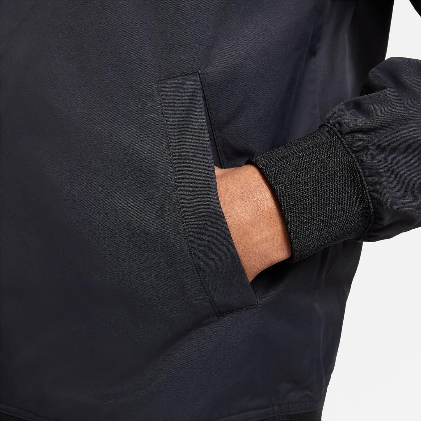 Sportswear Sport Essentials Men'S Woven Unlined Bomber Jacket (As1, Alpha, M, Regular, Regular, Black/White)