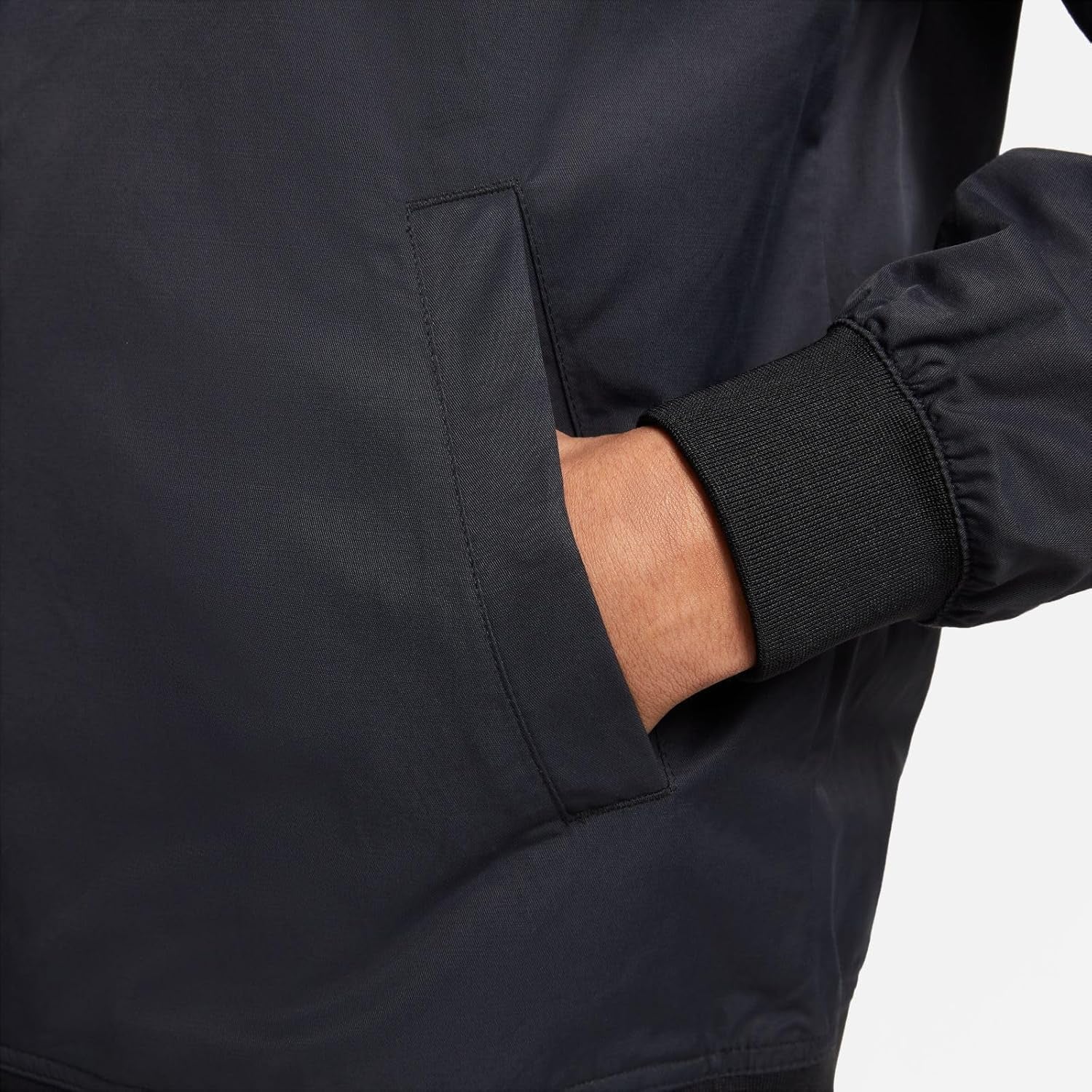 Sportswear Sport Essentials Men'S Woven Unlined Bomber Jacket (As1, Alpha, M, Regular, Regular, Black/White)