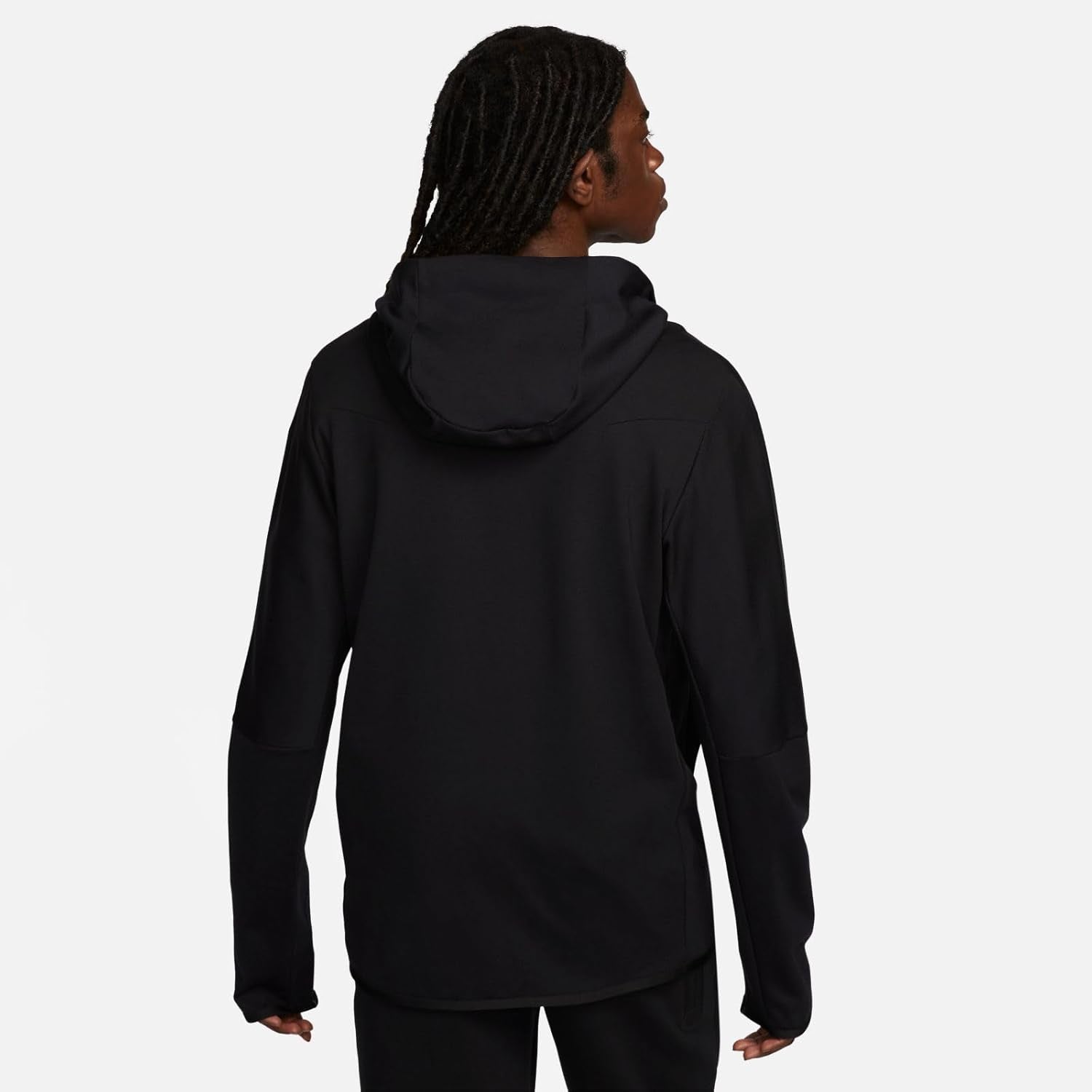 Sportswear Tech Fleece Lightweight Men'S Full-Zip Hoodie Sweatshirt (DX0822-010, Black/Black) Size Small